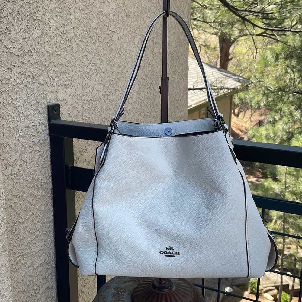 Coach 59468 Edie 31 Polished Studded shoulder Bag
